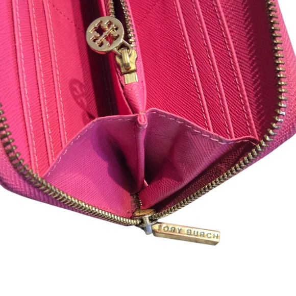 Tory Burch Pink Women's Long Wallet Authentic - Call Outs! - Picture 7 of 11